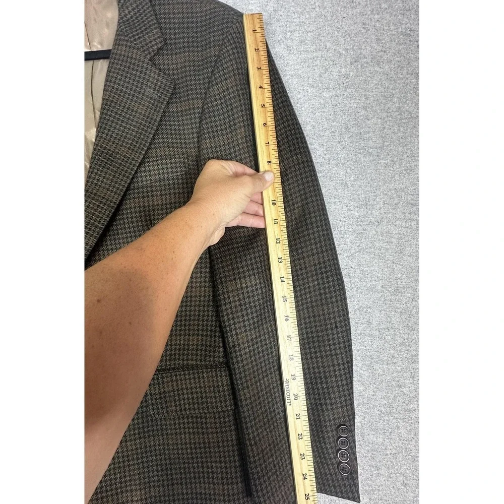 Chaps Ralph Lauren Blazer Mens 40 Tall Brown Wool Houndstooth Sport‎ Coat Canada